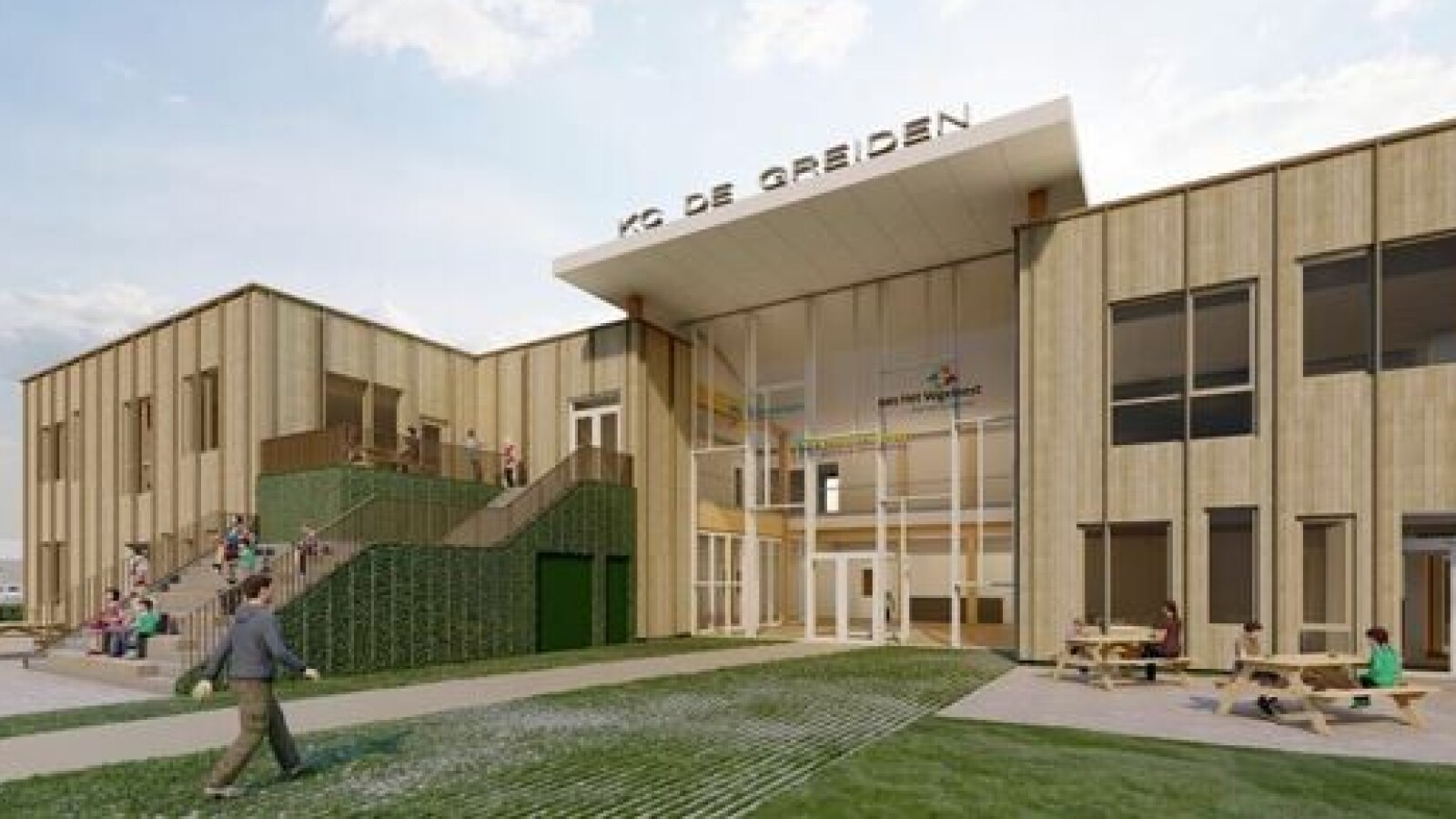 Nieuwbouw Kindcentrum De Greiden in Heerenveen